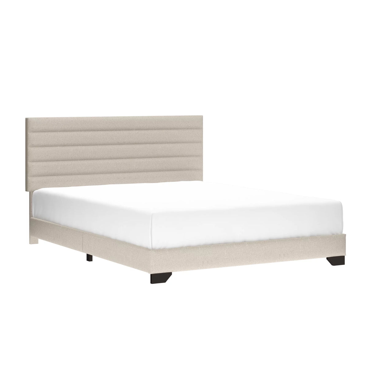 Queen Tufted Platform Bed Y173