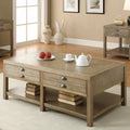 Light Oak 2-Drawer Coffee Table P7091