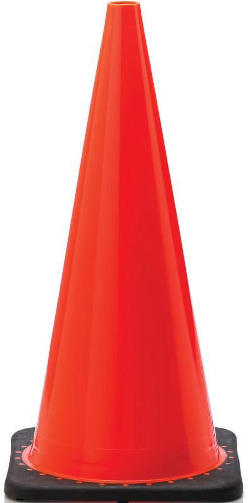 28 in H PVC Fluorescent Orange Traffic Safety Cone W8782