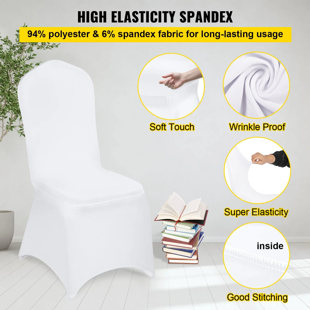 White Spandex Chair Covers 100 PCS Q799866