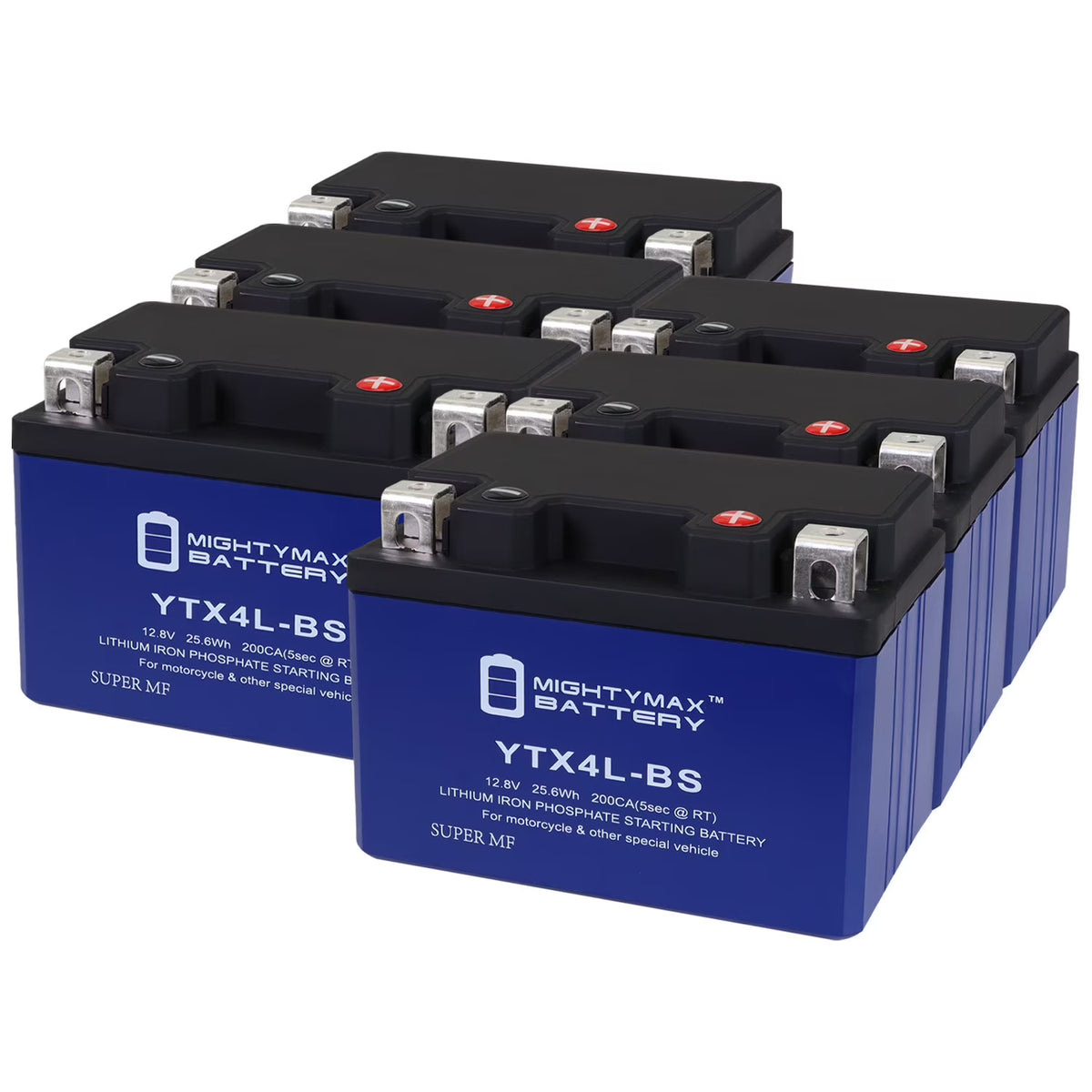 6 Pack Lithium Replacement Battery for Motorcycle P212
