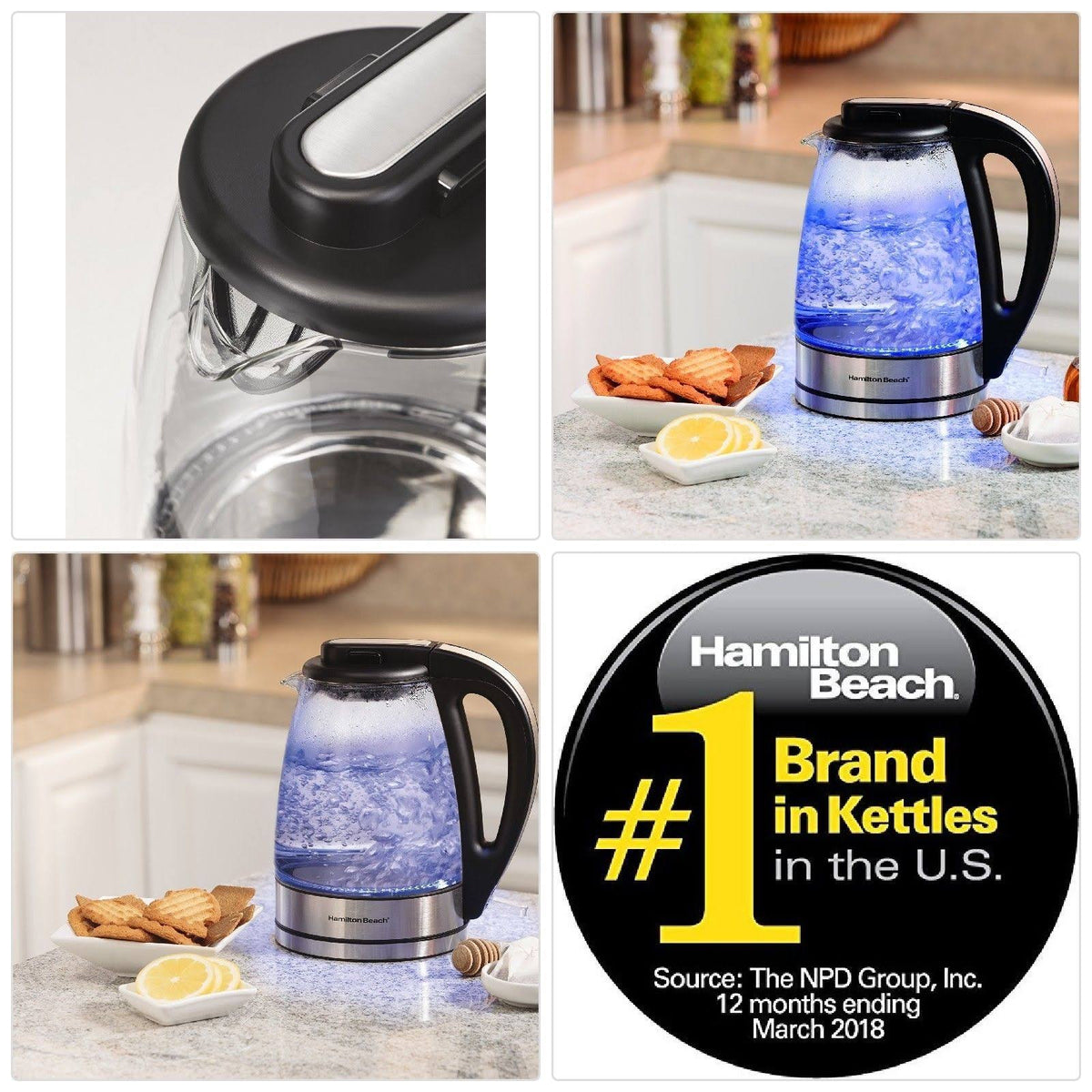 Glass Electric Kettle, 1.7-Liter E20529