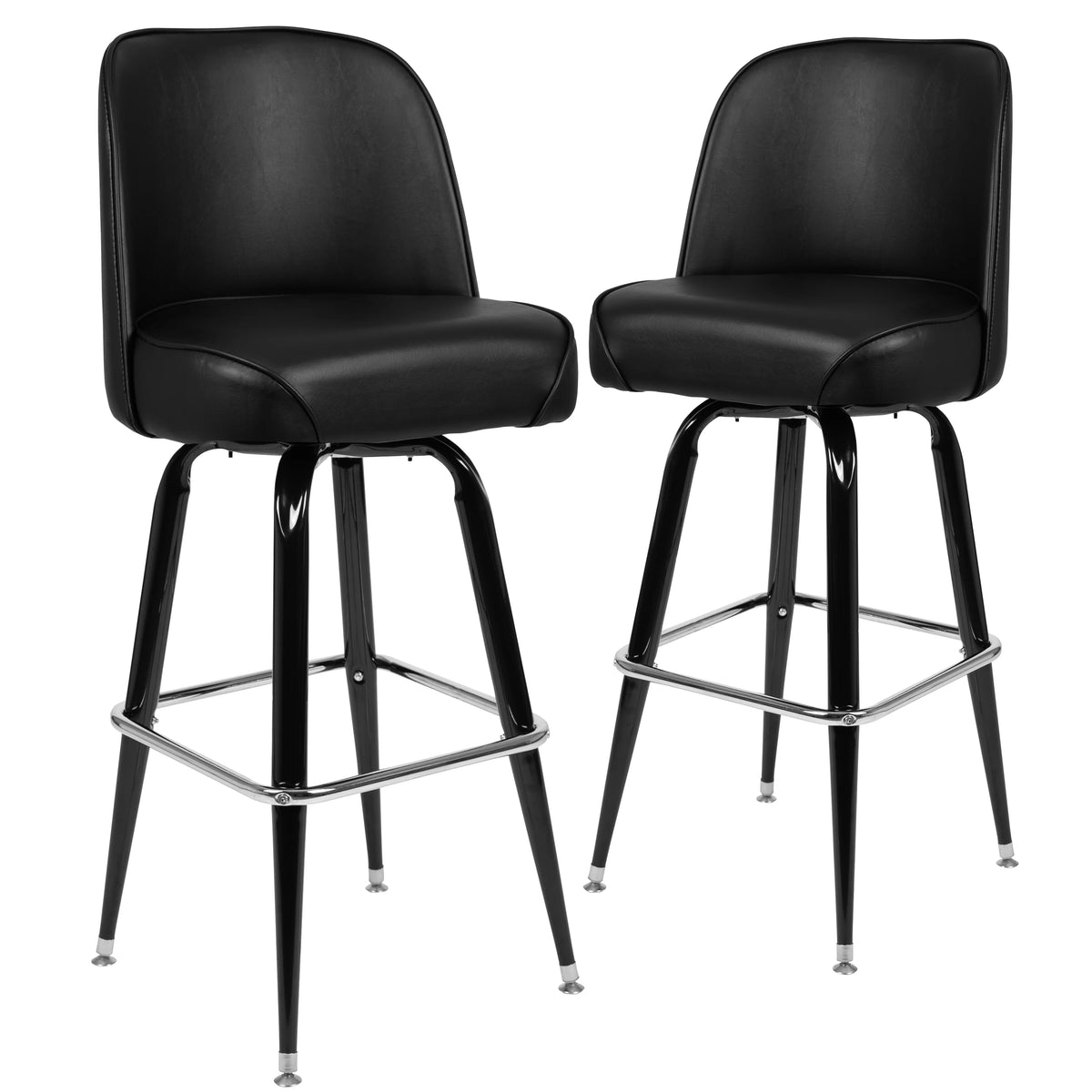 2 Pack Metal Swivel Barstool F38604