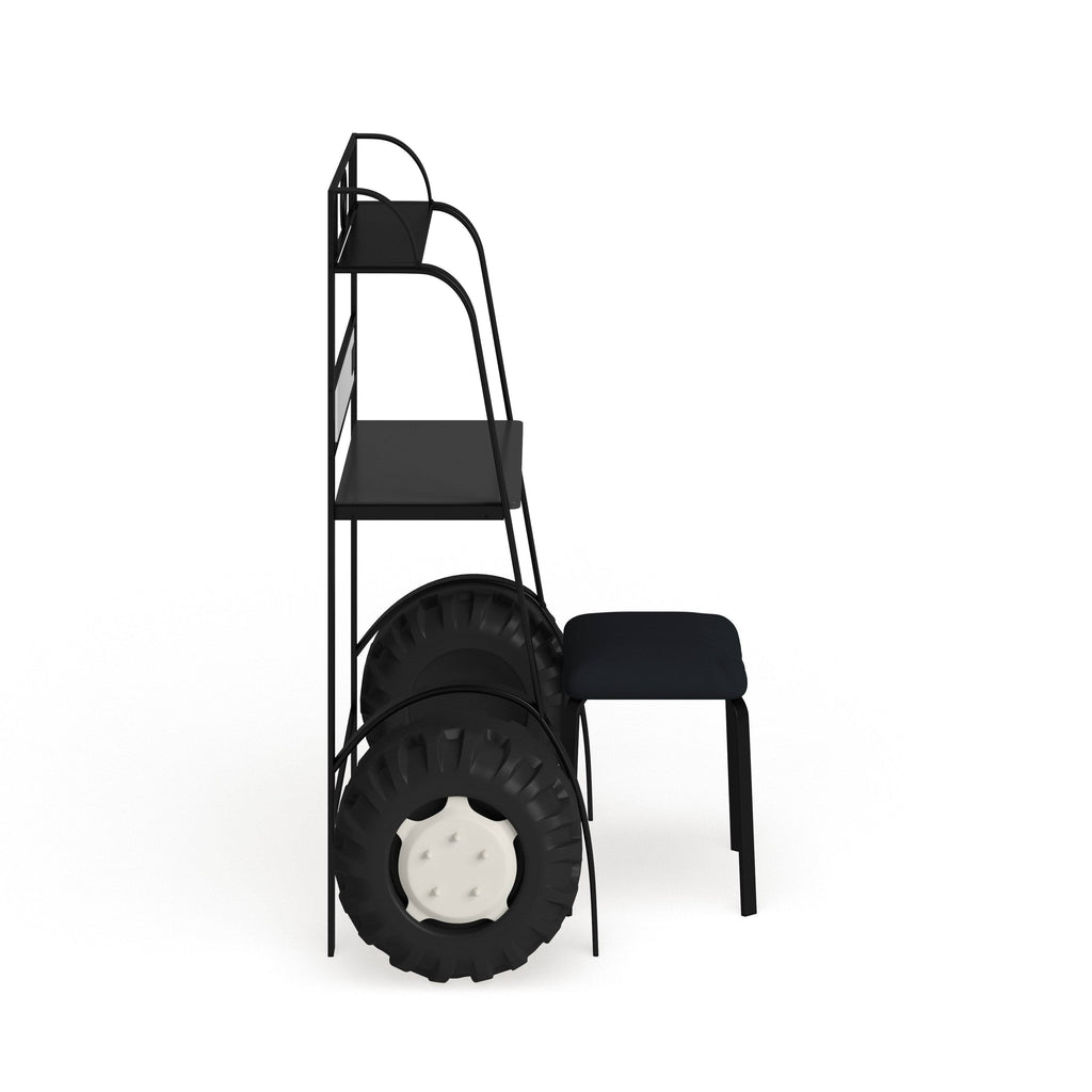 Black 2 Piece Racing Writing Desk Set T5350